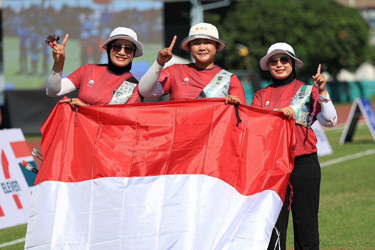 perolehan medali SEA Games, perolehan medali SEA Games 2025, Update Perolehan Medali SEA Games Tim Indonesia: 80 emas, 93 perak, 103 perunggu