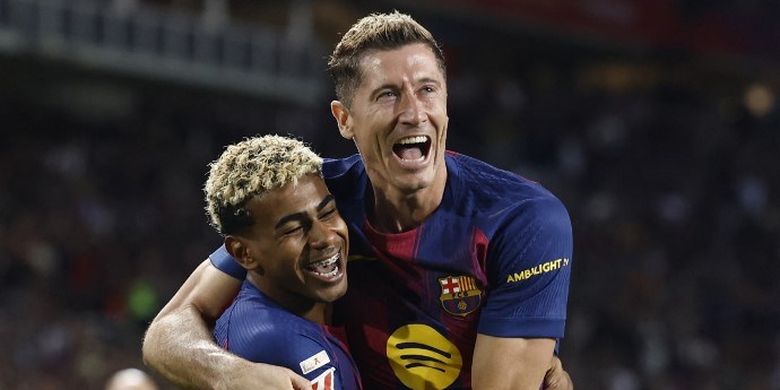 Barcelona, Serie A, Liga Italia, Milan, Transfer Pemain, bursa transfer, AC Milan, Robert Lewandowski, Robert Lewandowski Jadi Target Utama AC Milan di Bursa Transfer 2026