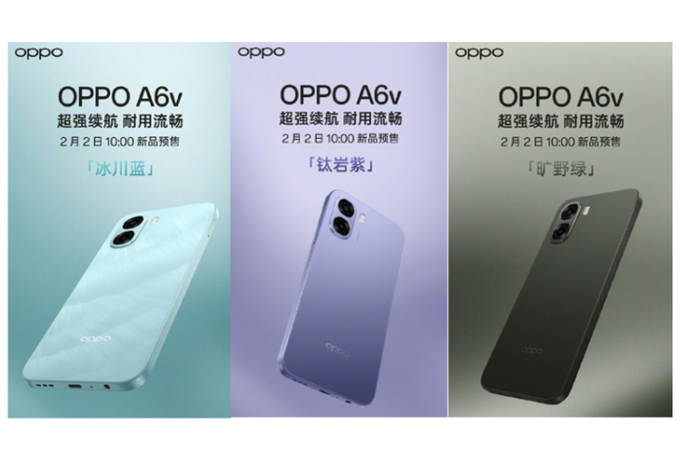 Oppo, Oppo A6v, Oppo A6i Plus, Oppo A6i Plus dan Oppo A6v Rilis, Beda Kapasitas Baterai, Spek Inti Mirip