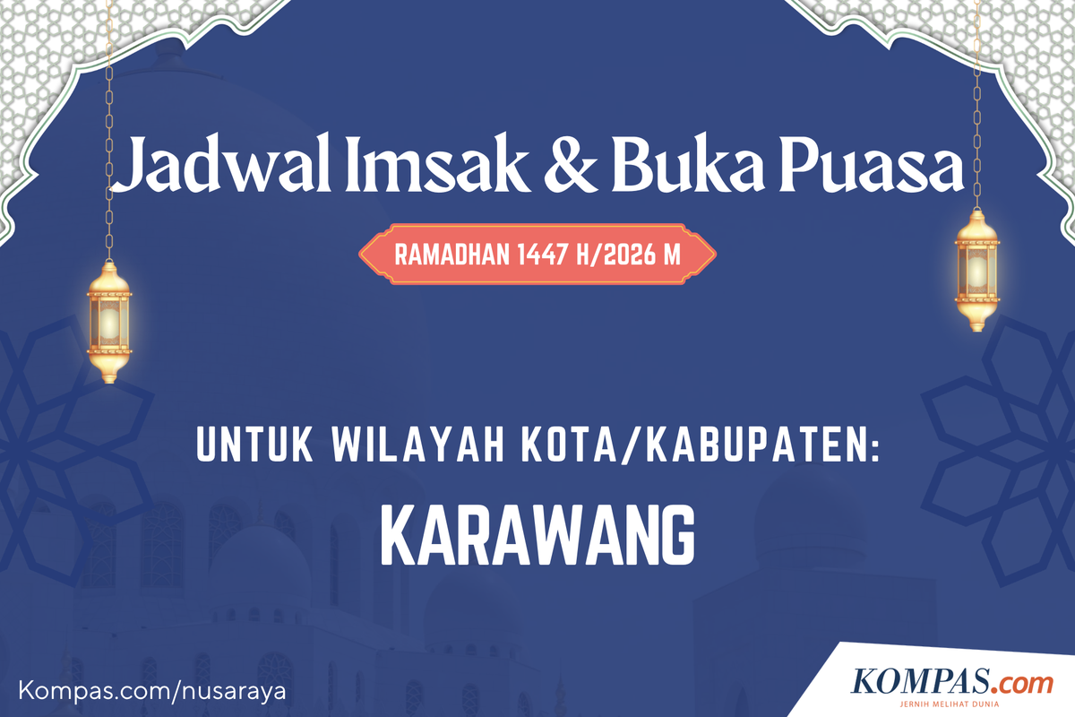 Ramadhan 2026, Jadwal Imsak dan Buka Puasa Karawang Selama Ramadhan 2026