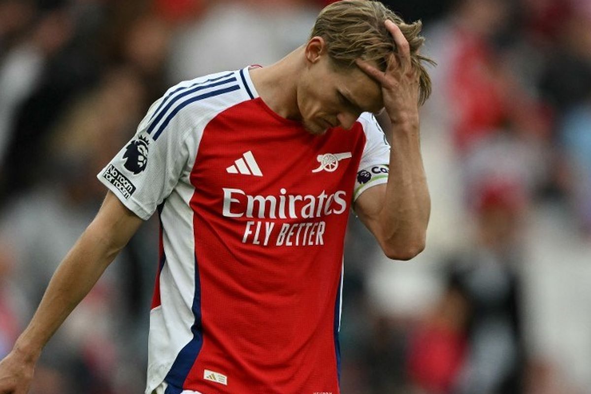 Mikel Arteta, Martin Odegaard, fulham vs arsenal, Fulham, Arsenal vs Fulham, arsenal, Viktor Gyokeres, Liga Inggris, Cedera Lutut Ganggu Odegaard, Arteta Hadapi Situasi Sulit di Arsenal