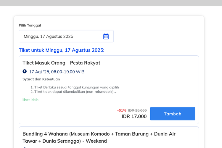promo tiket masuk tmii, promo tiket masuk taman mini, promo tmii 2025, promo tmii agustus 2025, promo tmii 17 agustus 2025, 3 Promo Tiket Masuk TMII Agustus 2025, Gratis untuk Pemilik Nama Agus