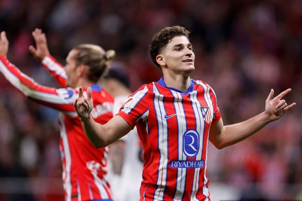Atletico Madrid, Rayo Vallecano, Real Betis, Real Valladolid, Liga Spanyol, Atletico Madrid vs Rayo Vallecano, Julian Alvarez, Hasil Liga Spanyol, Laliga, liga spanyol, Hasil Liga Spanyol: Atletico Madrid Vs Rayo Vallecano 3-0, Real Betis Pesta