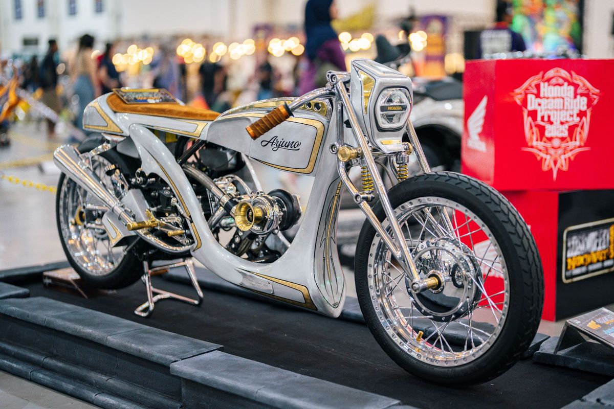 modifikasi, Honda Dream Ride Project, Yokohama, Honda Modif Contest, Mooneyes, Honda Stylo 160, kustomfest 2025, Honda Stylo160 Arjuno Siap Ramaikan Mooneyes Yokohama Hot Road 2025