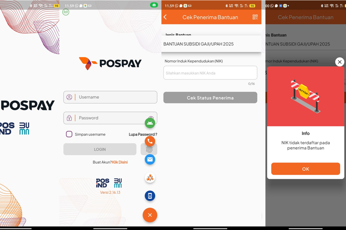 Bantuan Subsidi Upah, Pospay, Kemnaker, BPJS Ketenagakerjaan, kemnaker, BSU 2025, pospay, Cek Status BSU di Pospay Gagal, Tapi Lolos di Kemnaker dan BPJS? Ini Sebabnya