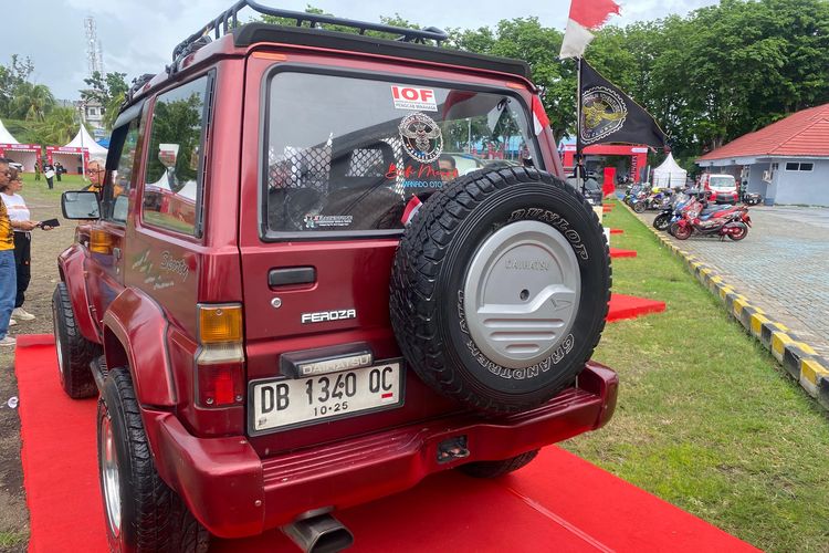 Daihatsu Feroza, modifikasi, Daihatsu Kumpul Sahabat Bitung, Feroza Lawas Tampil Fungsional di Daihatsu Kumpul Sahabat Bitung 2025