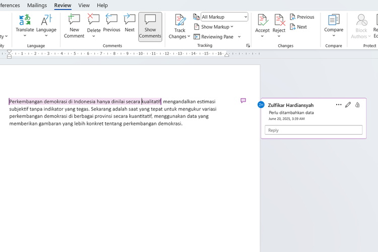 Microsoft Word, Bagaimana cara menambahkan komentar pada Microsoft Word, cara membuat comment di Word, cara menambahkan komentar di Word, Cara Menambahkan Komentar di Dokumen Microsoft Word dengan Mudah