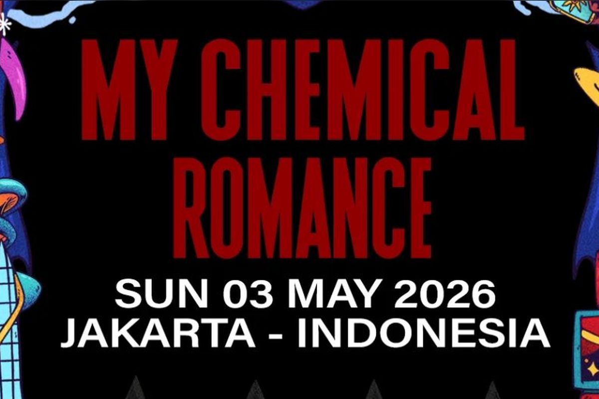 My Chemical Romance, konser My Chemical Romance di Jakarta, Konser My Chemical Romance di Jakarta, Hammersonic 2026, konser My Chemical Romance, Simak Aturan War Tiket Konser My Chemical Romance 2026 di Jakarta, 1 Transaksi Maksimal 5 Tiket