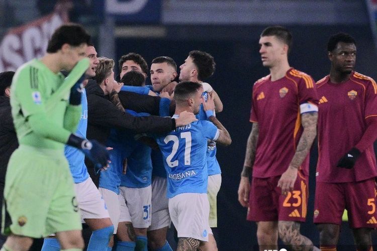 AS Roma, Liga Italia, Napoli, Hasil AS Roma vs Napoli, AC Milan, Serie A, Gian Piero Gasperini, as roma, Klasemen Liga Italia, hasil AS Roma Vs Napoli, pelatih as roma, capolista, Pengakuan Jujur Gasperini Usai AS Roma Kalah dan Serahkan 