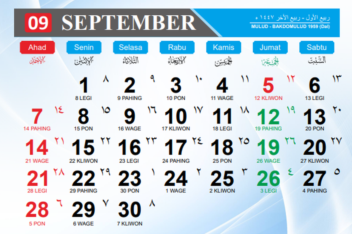 kalender jawa, Weton, kalender jawa hari ini, Selasa Pahing, Kalender Jawa Hari Ini Selasa Pahing, 2 September 2025