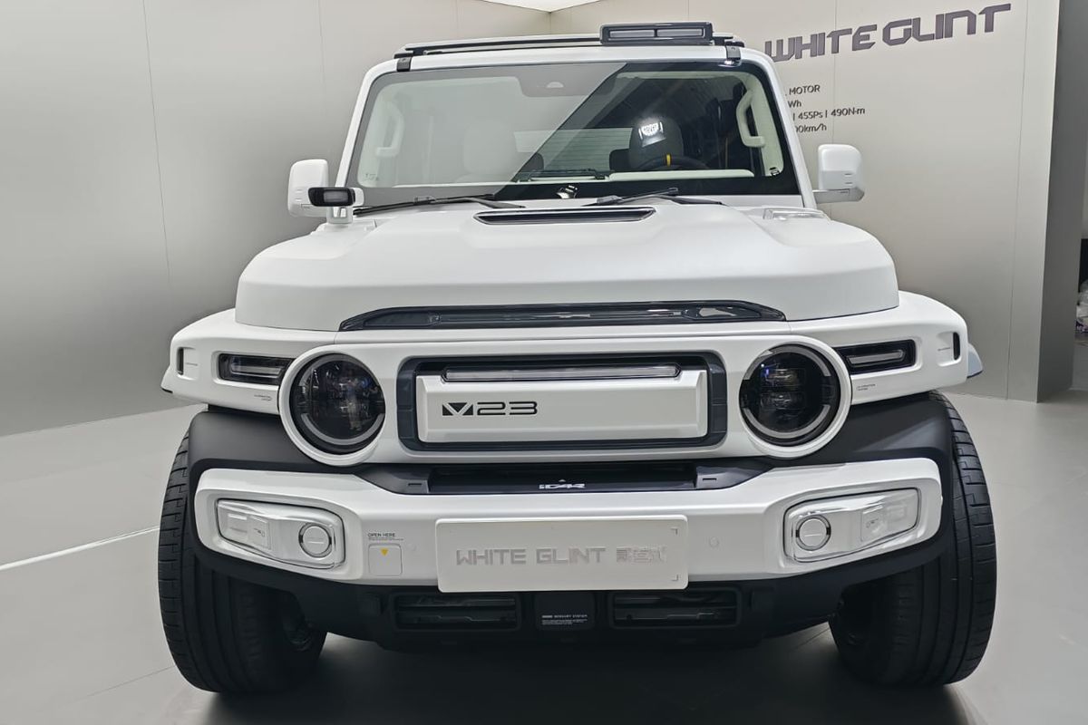 modifikasi, iCar, iCar V23, iCar V23 White Glint, Bukti SUV Boxy Listrik Bisa Tampil Modern