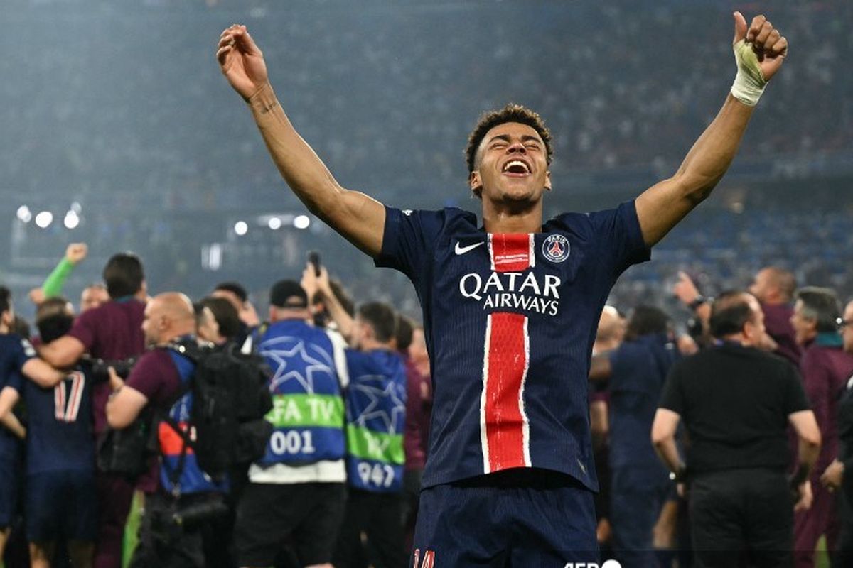 Desire Doue, Liga Champions, Neymar, final Liga Champions, PSG vs Inter Milan, liga champions, Final Liga Champions, psg vs inter milan, hasil PSG vs Inter Milan, PSG Juara Liga Champions, Desire Doue Menari bak Neymar di Level Tertinggi