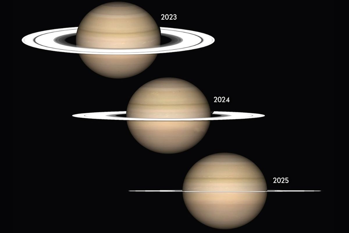 cincin Saturnus, planet saturnus, cincin saturnus akan menghilang, cincin saturnus dalam proses menghilang, cincin saturnus akan menghilang sementara, Benarkah Cincin Planet Saturnus Bisa Menghilang? Ini Penjelasannya