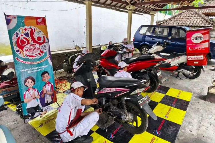 astra motor, Banjir Bali, banjir di bali, bencana banjir di bali, Honda Bali Peduli, Banjir di Bali, Bengkel Resmi Motor Honda Kasih Servis dan Oli Gratis