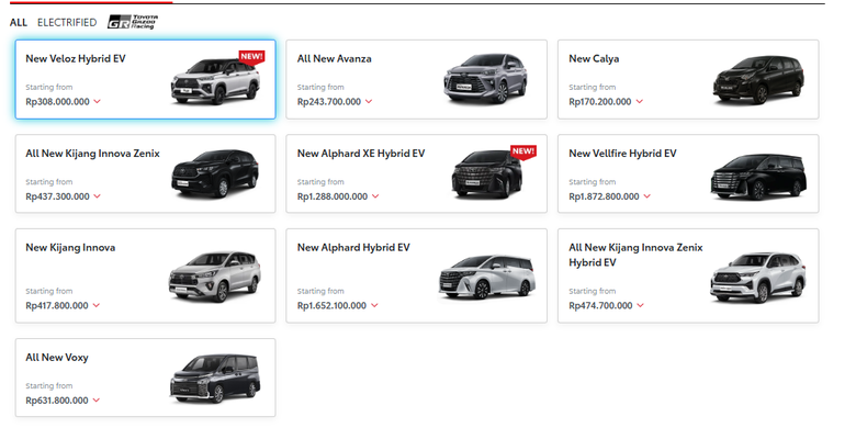 Xpander, Veloz bensin, Toyota, Hybrid, LMPV, Harga LMPV Jelang Lebaran 2026, Veloz Bensin Hilang Dari Situs Resmi