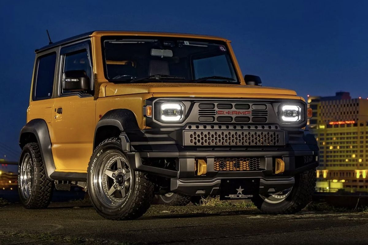 modifikasi, mobil, suzuki jimny, Suzuki, Toyota Rangga, Modifikasi Suzuki Jimny Berwajah Toyota Rangga