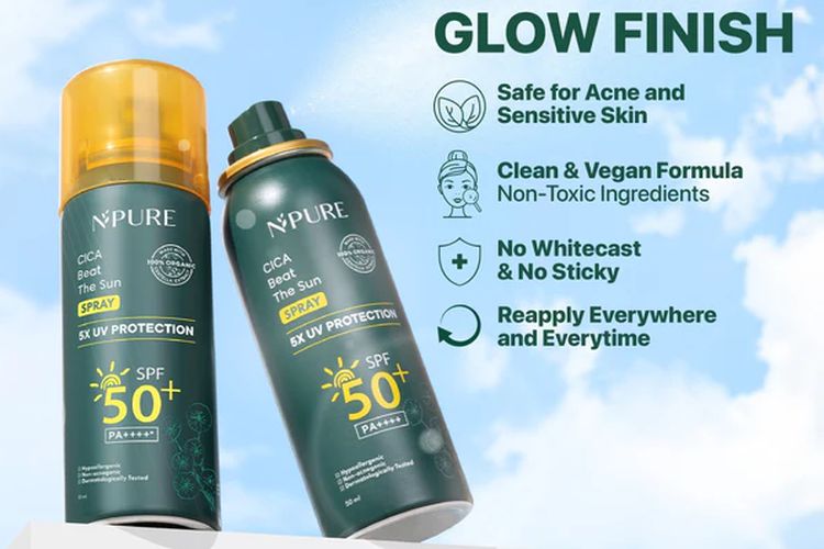 sunscreen untuk kulit berminyak, sunscreen untuk perjalanan jauh, rekomendasi sunscreen terbaik, sunscreen untuk udara panas, sunscreen praktis, sunscreen stik, 5 Rekomendasi Sunscreen untuk Perjalanan Jauh agar Mudik Terlindungi, 1. Emina sun battle spf 50 PA++++ barrier hydraburst sunscreen , 2. Npure cica beat the sun sunscreen spray, 3. Azarine tone up mineral sunscreen serum, 4. Wardah UV shield light matte sun stick spf 50 PA++++, 5. Somethinc holyshield glow sunscreen stick spf 50++ PA++++