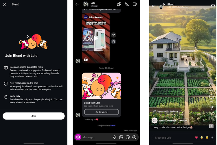 Instagram, Reels, instagram, fitur baru instagram, fitur blend di instagram, Instagram Rilis Fitur Blend, Bisa Buat Feed Reels Bareng Teman