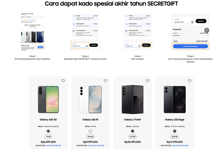 harga HP Samsung hari ini, Daftar Harga HP Samsung Hari Ini 25 Desember 2025, Galaxy S24 Diskon hingga Rp 3,7 Juta
