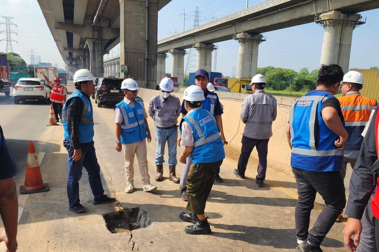 contraflow, Rekayasa lalu lintas, Ada Perbaikan Jalan, Tol Jakarta-Cikampek Terapkan Contraflow