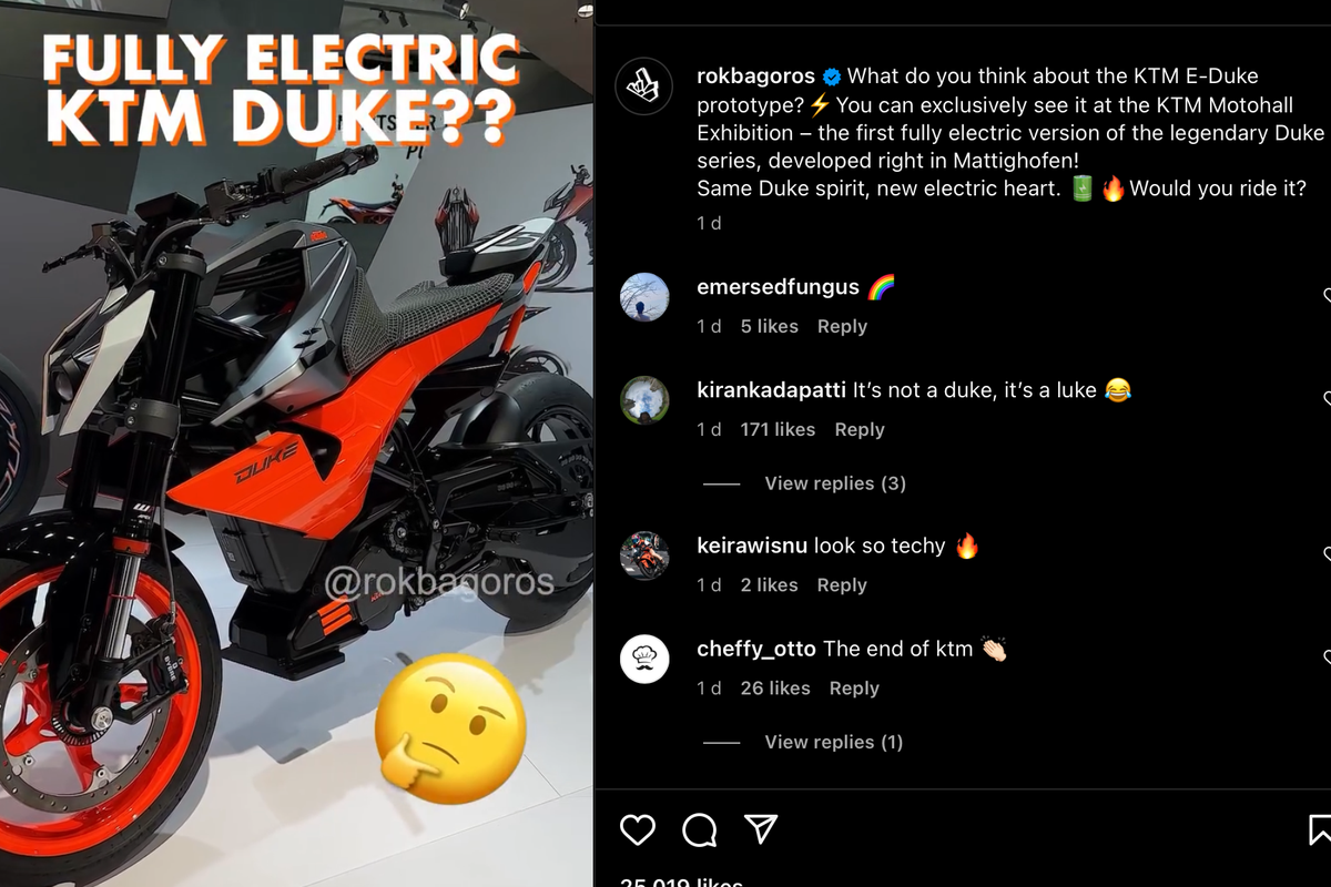 motor listrik, ktm duke, KTM E-Duke, Motor listrik KTM E-Duke, KTM E-Duke Dipamerkan, Desain Futuristis dengan Jarak Tempuh 100 Km