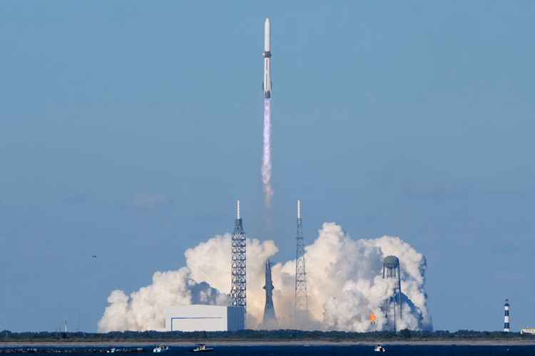 roket, Blue Origin, New Glenn, mendarat, SpaceX, Elon Musk, Jeff Bezos, Roket New Glenn Milik Jeff Bezos Sukses Landing Pertama Kalinya, Ikuti Jejak SpaceX