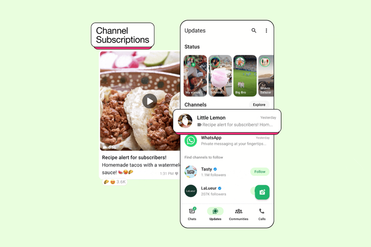 WhatsApp, iklan, Meta, Jan Koum, Brian Acton, Facebook, Iklan, jan koum, meta, Mark Zuckerberg, Channel Subscriptions, Promoted Channels, Iklan di Status, Janji, Bertentangan dengan misi pendiri, Akuisisi oleh Facebook dan awal perubahan, Iklan di status WhatsApp, Jadikan WhatsApp sebagai sumber cari uang