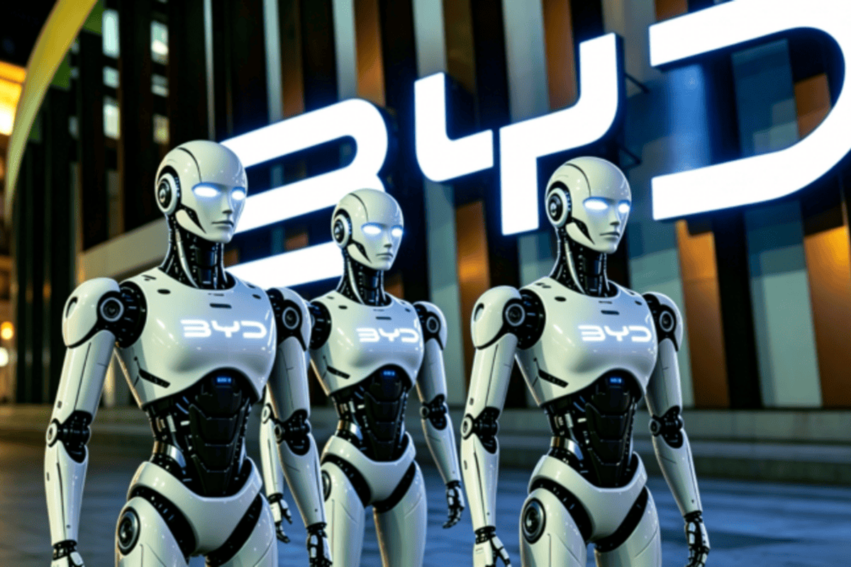 robot humanoid, Mobil Listrik, BYD Mau Jualan Robot Humanoid Lewat Diler