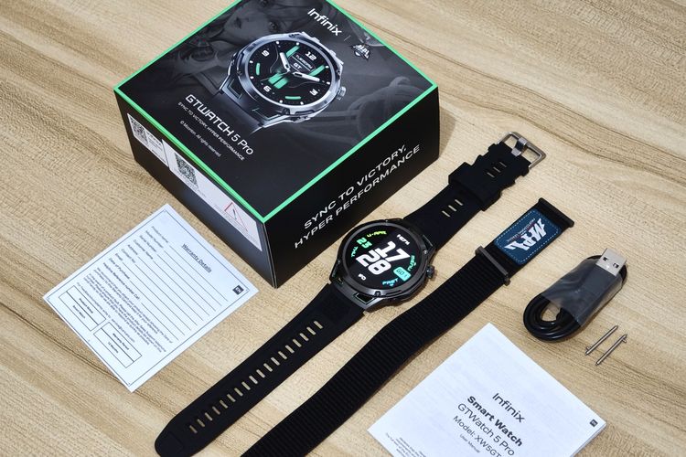 Infinix, smartwatch, Infinix GT Watch 5 Pro, Unboxing Infinix GT Watch 5 Pro Edisi MPL, Desain Garang Isi Lengkap