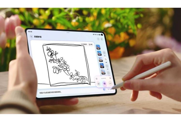 Pura X, wide foldable, ponsel lipat, Huawei, Huawei Pura X Max, Huawei Rilis Pura X Max, HP Lipat dengan Layar Lebar dan Stylus