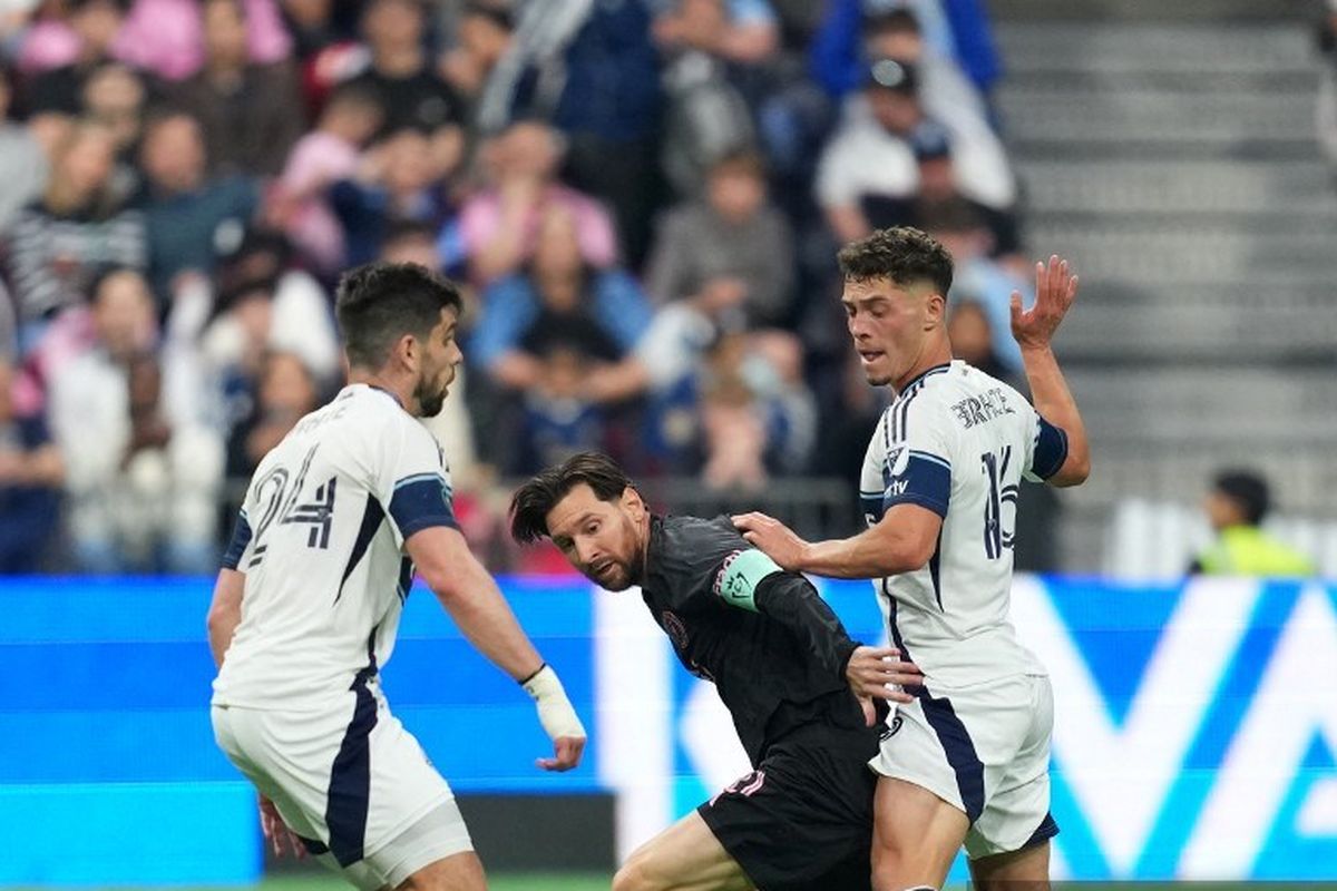 Messi, Vancouver Whitecaps, Inter Miami, CONCACAF Champions Cup, Vancouver Whitecaps vs Inter Miami, Lionel Messi, Hasil Vancouver Whitecaps Vs Inter Miami 2-0: Messi Dibuat Frustrasi