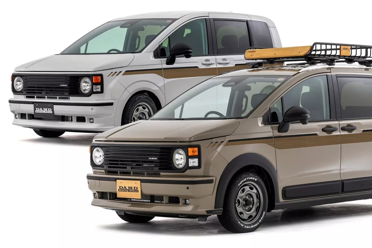 Damd, Amerika, bodykit, retro, Modifikasi Honda Freed, Tampil Retro Gaya Amerika