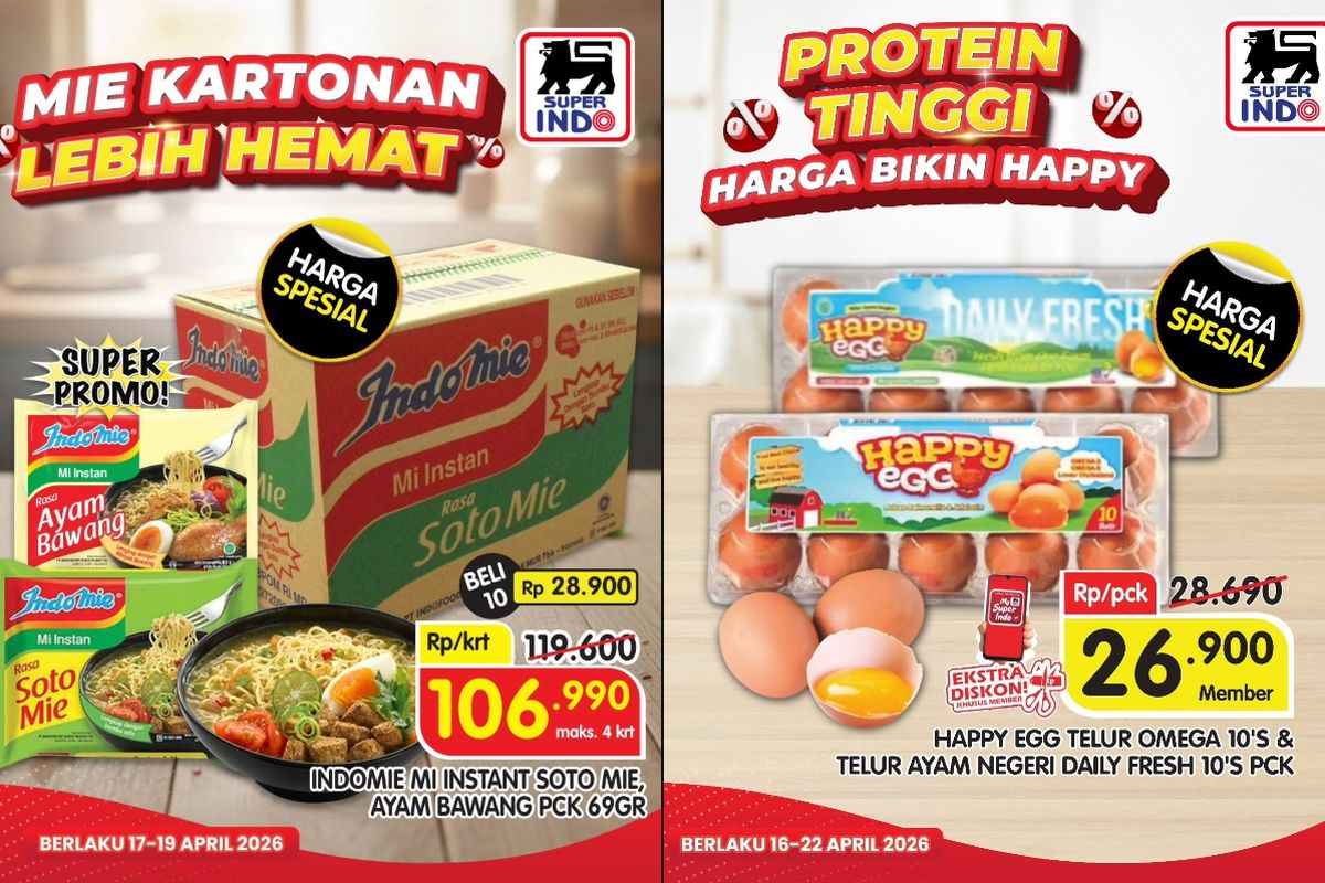 Promo superindo, Promo Superindo Hari Ini 5 Juni 2026, Minyak Goreng 2L Turun Harga Jadi Rp 43.900, Minyak goreng (5-7 Juni 2026), Promo superindo (4-10 Juni 2026), Masak hemat happy (4-10 Juni 2026), Fresh deal (4-10 Juni 2026)