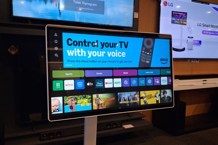 hands on, LG Smart Monitor Swing, Hands-on LG Smart Monitor Swing, Layar Sentuh dengan Stand Fleksibel, Desain dan stand yang fleksibel, Layar sentuh 32 Inci 4K lega, tapi.., Bisa streaming video langsung , Konektivitas dan Mirroring, Kesimpulan