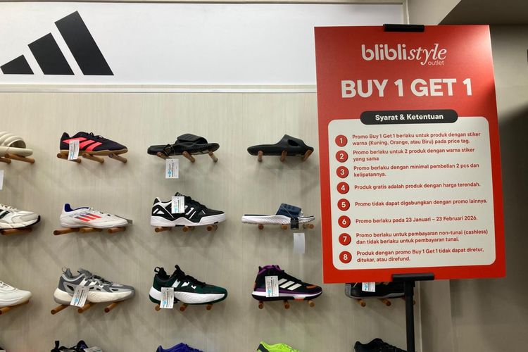 Blibli, Adidas, Puma, Skechers, BlibliStyle Outlet, raket padel, BlibliStyle Outlet Resmi Buka, Ada Promo B1G1 Sampai 23 Februari 2026