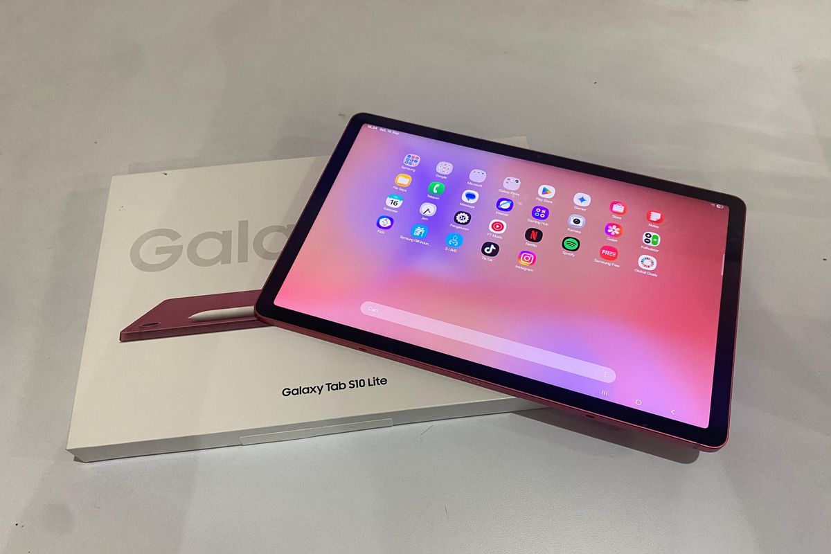 tablet, galaxy tab, Samsung, Galaxy Tab S10 Lite, Unboxing &amp; Hands-on Samsung Galaxy Tab S10 Lite, Andal untuk Hiburan dan Bekerja, Isi kotak Galaxy Tab S10 Lite, Kokoh dan nyaman, Spesifikasi Galaxy Tab S10 Lite, Pengalaman penggunaan, Kesimpulan
