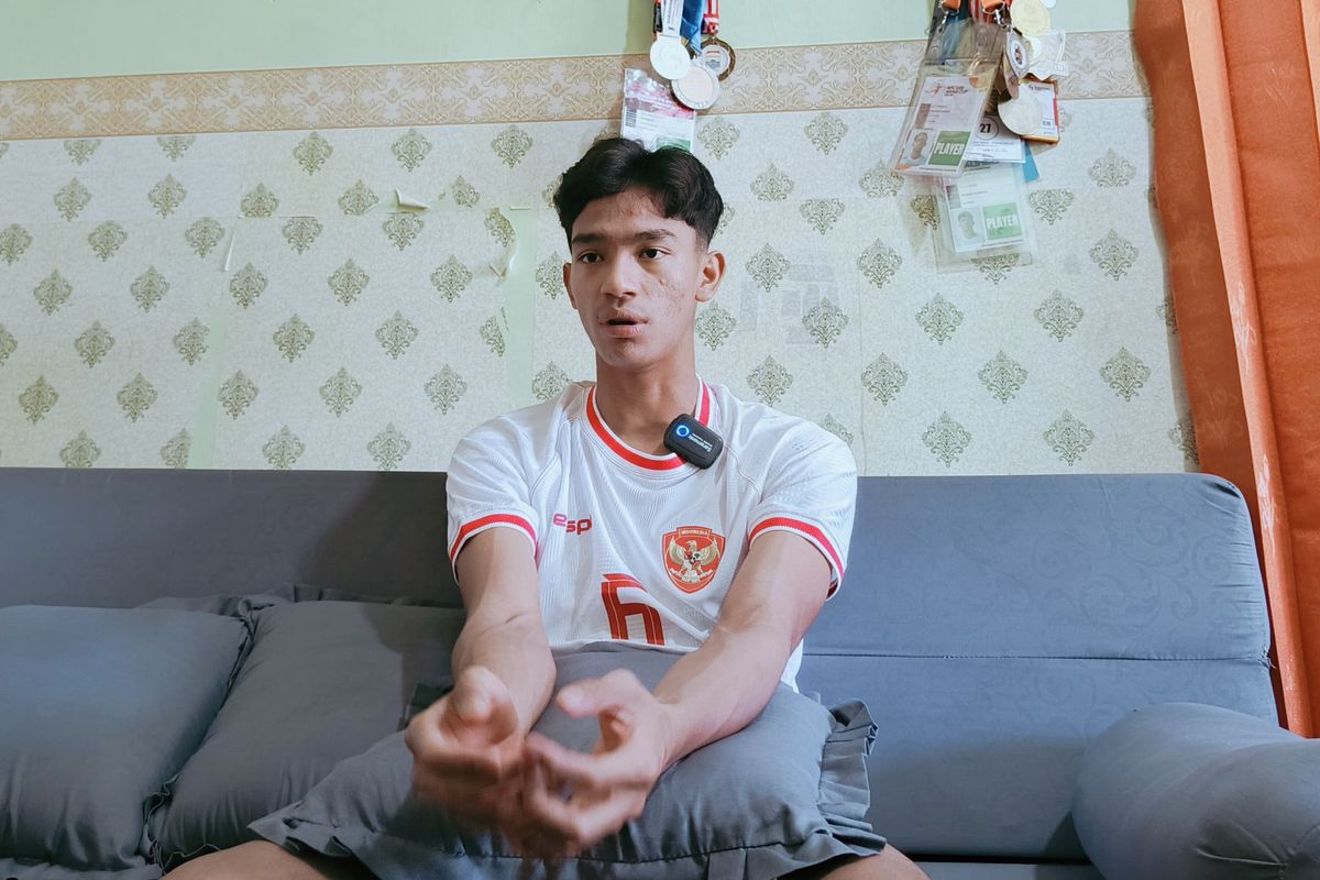 Evandra Florasta, Timnas U17 Indonesia, Piala Asia U17 2025, penalti, Timnas Indonesia, timnas u17 Indonesia, Piala Dunia U17 2025, Cerita Evandra Florasta, Nyali Ambil Penalti Lawan Korsel, Rasa Pede Antar ke Piala Dunia