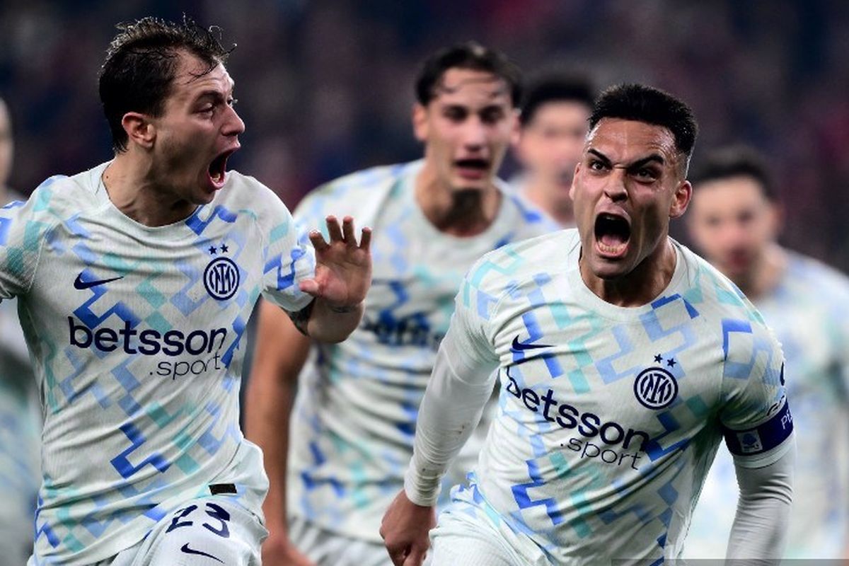 Liga Italia, Genoa, Inter Milan, Inter, Yann Bisseck, Lautaro Martinez, AC Milan, Genoa vs Inter, Hasil Genoa Vs Inter Milan 1-2, Nerazzurri Kudeta Puncak dari AC Milan