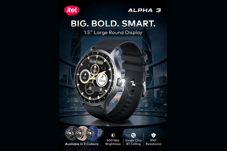Itel, Smartwatch, Itel Alpha 3, smartwatch, wearable, Itel Alpha 3 Meluncur, Smartwatch Harga Rp 200.000-an dengan 100 Mode Olahraga