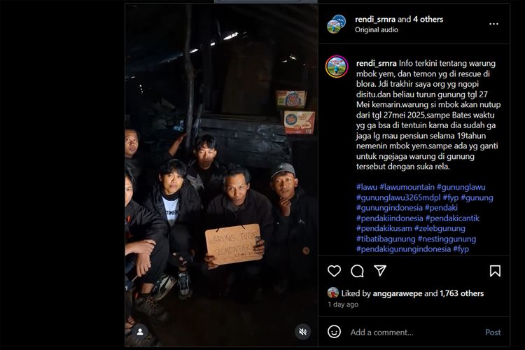 Mbok Yem, Warung Mbok Yem, warung mbok yem, Warung Mbok Yem tutup sementara, Warung Mbok Yem Gunung Lawu Tutup Sementara Sejak 27 Mei 2025