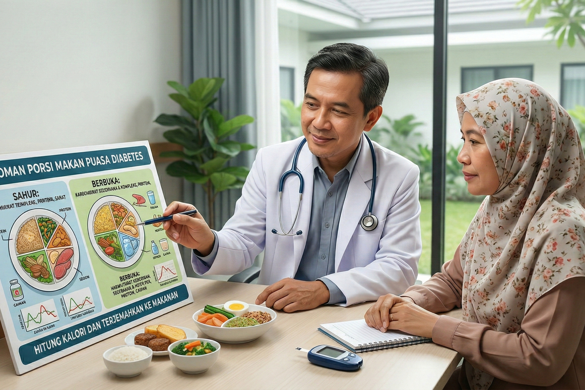 porsi makan, diabetes, kebutuhan kalori harian, gula darah, Puasa Bukan Berarti Makan Lebih Sedikit, Ini Aturan untuk Penderita Diabetes, Ketahui kebutuhan kalori harian, Jangan kurangi porsi secara drastis, Terjemahkan kalori ke dalam makanan, Puasa aman dimulai dari perencanaan