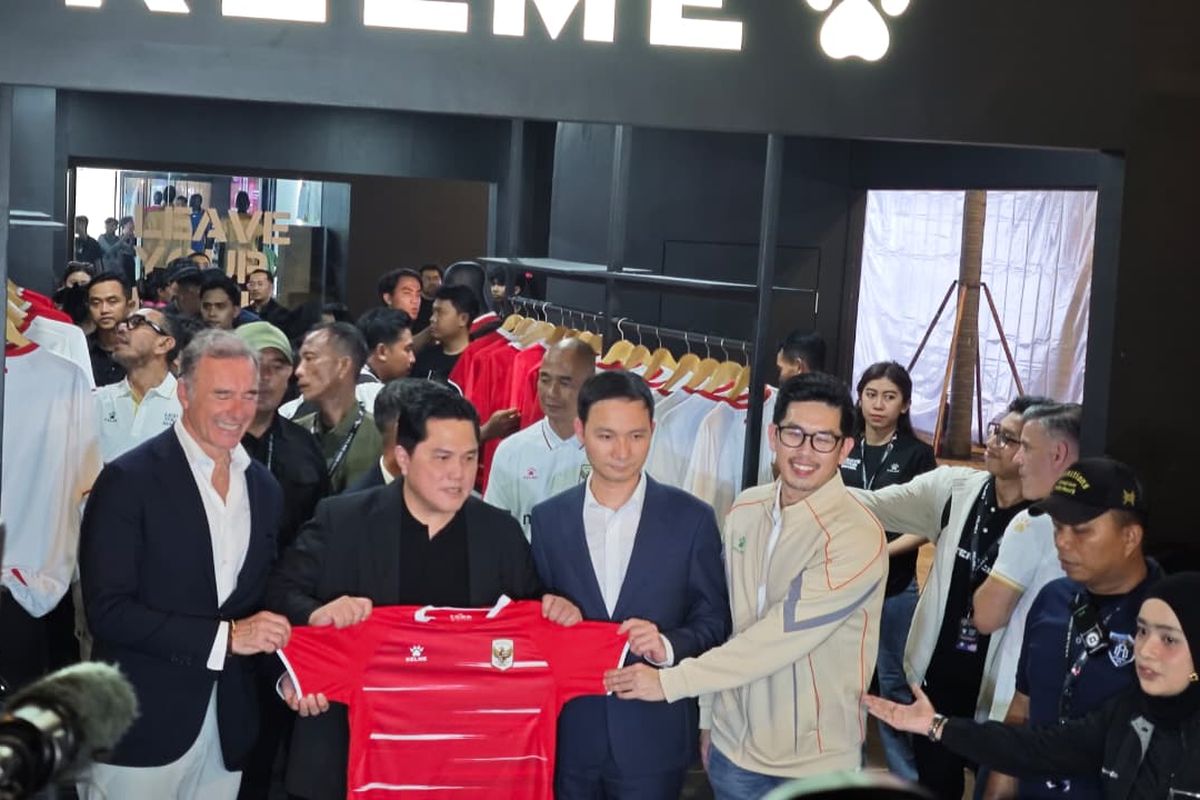 Kelme, Timnas Indonesia, Erick Thohir, John Herdman, Ketum PSSI Puas Jersey Anyar Timnas Indonesia, Kualitas Dipuji Pemain