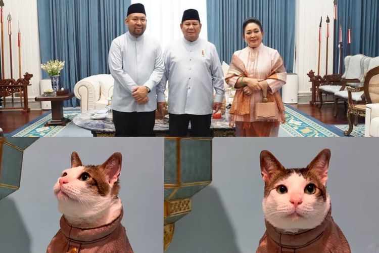 Titiek Soeharto, Didit Hediprasetyo, Bobby Kertanegara, Outfit Lebaran Prabowo Sekeluarga, Titiek Serasi dengan Bobby Kertanegara