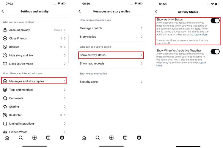 bagaimana cara menonaktifkan online di Instagram, cara mematikan online di IG, cara mematikan online Instagram, cara agar Instagram tidak terlihat online, Cara Mematikan Status Online Instagram dengan Mudah dan Praktis