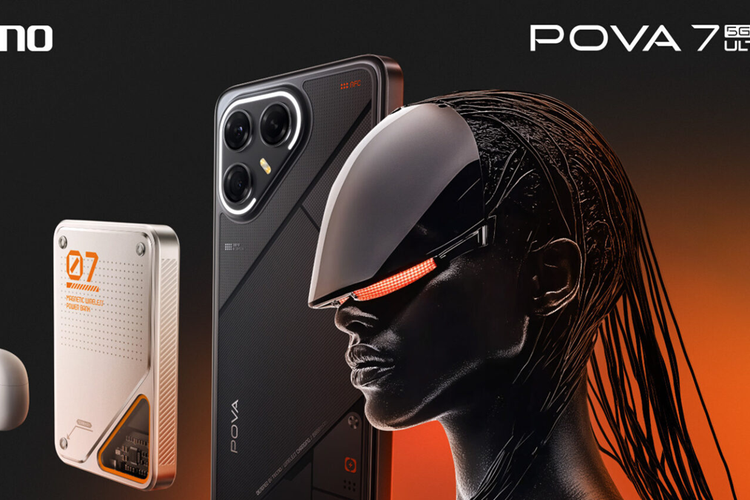 Tecno, Tecno Pova 7, Pova Curve, Tecno Pova 7 Ultra, HP gaming, hp gaming, fitur AI, AI Eraser, tecno pova 7, tecno pova 7 pro, Tecno Pova 7 ultra, pova curve, Tecno Pova 7 Series Meluncur Global, HP Gaming Baterai 6.000 MAh, Desain futuristik, Tecno Pova 7 Ultra jadi unggulan, Model lainnya, Antarmuka HiOS 15 dan fitur AI, Meluncur di Indonesia 25 Juni?