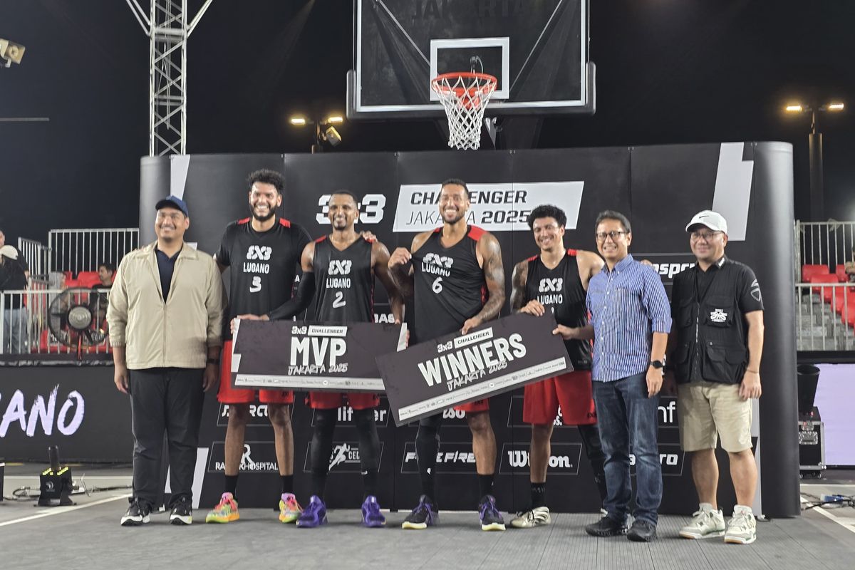 Lugano, FIBA 3x3 Challenger Jakarta 2025, basket, Basket 3x3, lugano, Basket 3x3 indonesia, Lugano Juara FIBA 3x3 Challenger Jakarta 2025, Bangkit lalu Jadi No 1