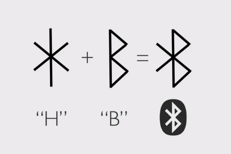 Bluetooth, logo Bluetooth, asal nama Bluetooth, Asal-usul Nama “Bluetooth”, Ada Kaitannya dengan Raja Viking dan “Gigi Biru”