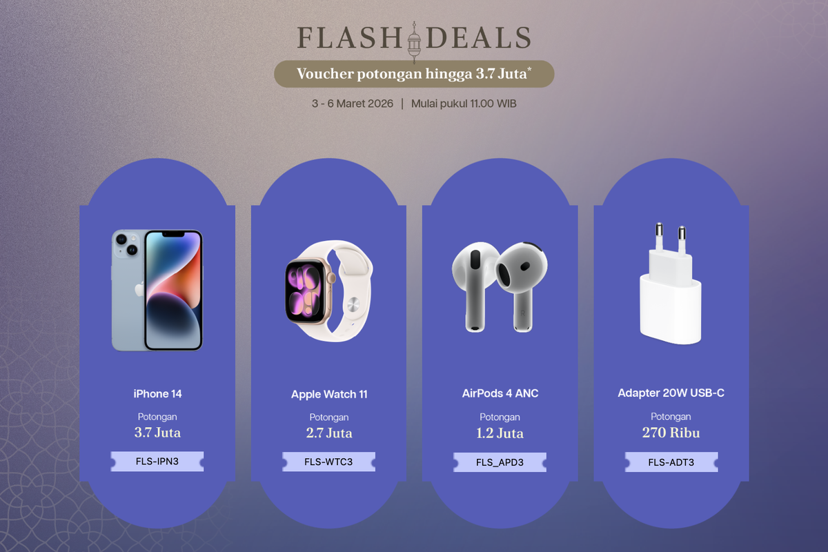 harga iPhone, harga iPhone terbaru, Harga iPhone Hari Ini 5 Maret 2026, Ada Diskon Ramadhan hingga Rp 3,7 Juta