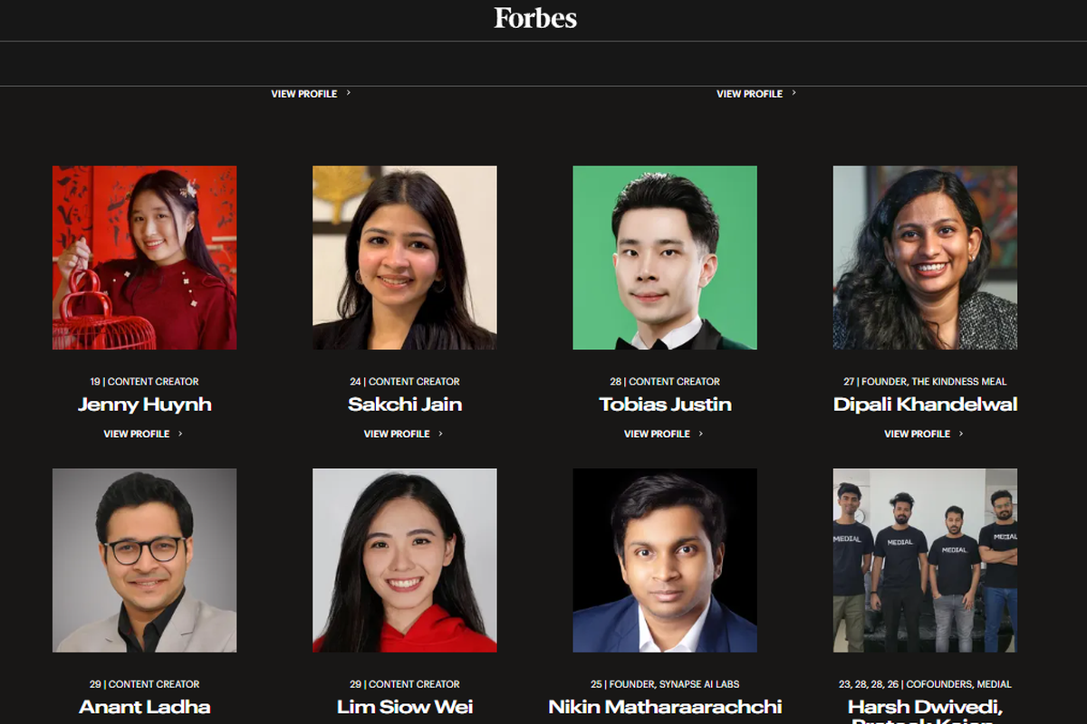 Forbes, Anak Muda Indonesia, Forbes 30 Under 30 Asia 2025, anak muda indonesia, Anak Muda Indonesia Masuk Forbes 30 Under 30 Asia 2025, Ini Daftarnya , Siapa Anak Muda Indonesia yang Bersinar di Dunia Konten dan Digital? , Siapa Atlet Indonesia yang Masuk Forbes 30 Under 30 Asia 2025? , Siapa Intelektual Muda Indonesia yang Berkiprah di Luar Negeri? , Siapa Anak Muda Indonesia yang Terjun ke Dunia Finansial dan Investasi? , Siapa Saja yang Berinovasi di Bidang Teknologi Konsumen dan Enterprise?, Siapa yang Membawa Inovasi ke Dunia Retail dan Ecommerce?, Siapa Anak Muda Indonesia yang Berkreasi di Dunia Seni dan Kuliner? , Siapa Anak Muda yang Berkontribusi di Bidang Sosial?