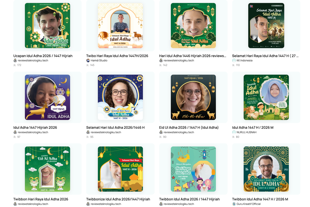 twibbon, Idul Adha, twibbon Idul Adha, 100 Link Twibbon Idul Adha 1447 H Keren, Bisa Langsung Dipasang di Foto Profil